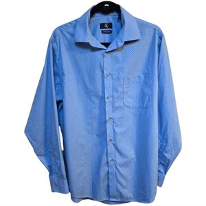 Calvin Klein Regular Fit Non Iron  Blue Dress Shirt